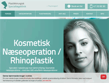 Tablet Screenshot of plasticsurgeon.dk